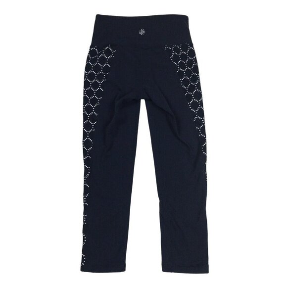 Athleta Womens Leggings Size XXS Cropped High Rise Athletic Gym Workout - Picture 2 of 6